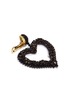 Detail View - Click To Enlarge - OSCAR DE LA RENTA - Glass crystal beaded heart drop clip earrings