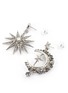 Detail View - Click To Enlarge - OSCAR DE LA RENTA - Mismatched star and moon earrings