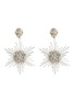 Main View - Click To Enlarge - OSCAR DE LA RENTA - Swarovski crystal fireball drop clip earrings