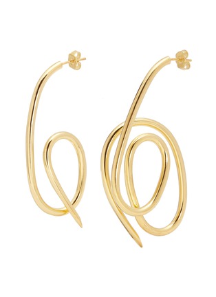 Main View - Click To Enlarge - JOANNA LAURA CONSTANTINE - 'Knot' mismatched drop earrings