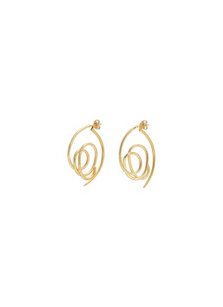 Main View - Click To Enlarge - JOANNA LAURA CONSTANTINE - 'Knot' detachable arc jacket earrings