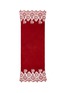 Main View - Click To Enlarge - VALENTINO GARAVANI - Valentino Garavani Chantilly lace trim plissé pleated cashmere-wool scarf