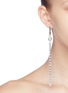 Figure View - Click To Enlarge - JOOMI LIM - 'Saturn Stunner' detachable Swarovski crystal pearl fringe drop link earrings