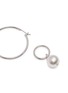 Detail View - Click To Enlarge - JOOMI LIM - 'Not Your Basic' Swarovski pearl mismatched medium hoop earrings