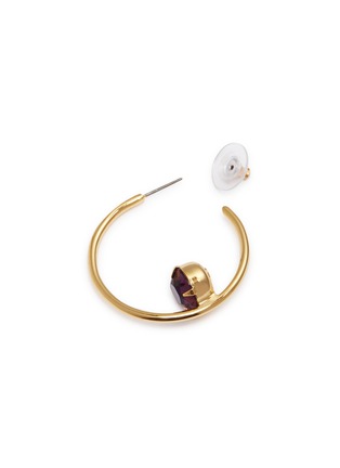 Detail View - Click To Enlarge - JOOMI LIM - 'Gem Fatale' Swarovski crystal mismatched hoop earrings