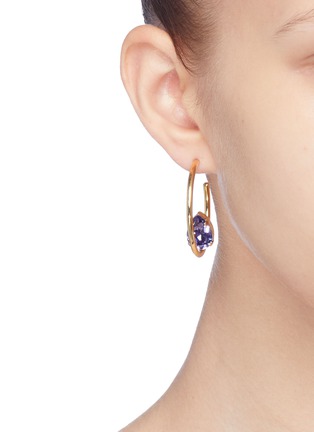 Figure View - Click To Enlarge - JOOMI LIM - 'Gem Fatale' Swarovski crystal mismatched hoop earrings
