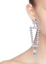 Figure View - Click To Enlarge - JOOMI LIM - 'High Dramalong' Swarovski crystal mismatched drop clip earrings
