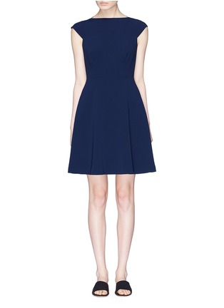Main View - Click To Enlarge - THEORY - Tie back cap sleeve crepe dress