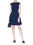 Figure View - Click To Enlarge - THEORY - Tie back cap sleeve crepe dress