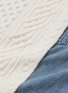  - SACAI - Detachable turtleneck denim shirt panel wool sweater