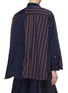 Back View - Click To Enlarge - SACAI - Mix stripe layered patchwork shirt