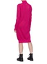 Back View - Click To Enlarge - SACAI - Slant zip knit turtleneck dress