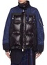 Main View - Click To Enlarge - SACAI - Bomber panel down puffer jacket
