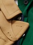  - SACAI - Belted colourblock patchwork panel coat