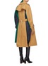 Back View - Click To Enlarge - SACAI - Belted colourblock patchwork panel coat