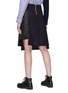 Back View - Click To Enlarge - SACAI - Quilted panel layered mock wrap skirt