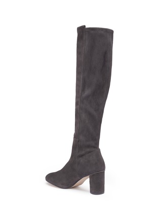 Detail View - Click To Enlarge - STUART WEITZMAN - 'Eloise' cylindrical heel suede knee high boots
