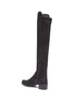 Detail View - Click To Enlarge - STUART WEITZMAN - 'Allserve' stretch suede knee high boots