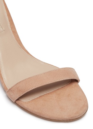 Detail View - Click To Enlarge - STUART WEITZMAN - 'Nearly Nude' ankle strap suede sandals