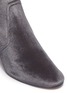 Detail View - Click To Enlarge - STUART WEITZMAN - 'Margot' cylindrical heel stretch velvet ankle boots