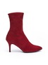 Main View - Click To Enlarge - STUART WEITZMAN - 'Cling' stretch suede ankle boots