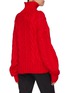 Back View - Click To Enlarge - AALTO - Extra long sleeve cable knit turtleneck sweater
