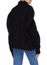 Back View - Click To Enlarge - AALTO - Oversized wool cable knit turtleneck sweater