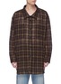 Main View - Click To Enlarge - FAITH CONNEXION - Tartan plaid wool blend shirt jacket