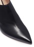 Detail View - Click To Enlarge - STUART WEITZMAN - 'Mira' angled heel leather mules