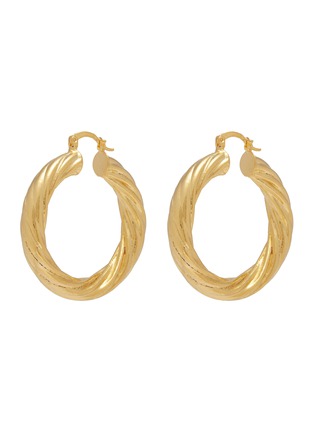 Main View - Click To Enlarge - KENNETH JAY LANE - Twisted hoop earrings