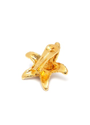 Detail View - Click To Enlarge - KENNETH JAY LANE - Glass crystal starfish clip earrings