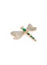 Detail View - Click To Enlarge - KENNETH JAY LANE - Cabochon glass crystal dragonfly brooch