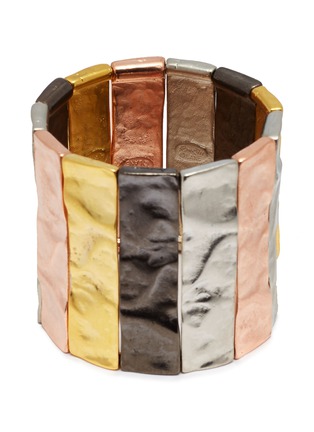 Main View - Click To Enlarge - KENNETH JAY LANE - Colourblock bar stretch bracelet