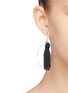 Figure View - Click To Enlarge - KENNETH JAY LANE - Tassel hoop earrings