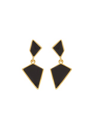 Main View - Click To Enlarge - KENNETH JAY LANE - Geometric drop clip earrings