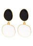Main View - Click To Enlarge - KENNETH JAY LANE - Abstract drop clip earrings