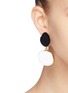 Figure View - Click To Enlarge - KENNETH JAY LANE - Abstract drop clip earrings