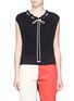 Main View - Click To Enlarge - CALVIN KLEIN 205W39NYC - Gathered rope neck knit top