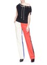 Figure View - Click To Enlarge - CALVIN KLEIN 205W39NYC - Gathered rope neck knit top