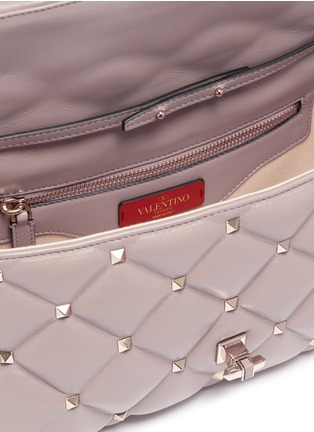 Detail View - Click To Enlarge - VALENTINO GARAVANI - Valentino Garavani 'Candystud' small quilted leather shoulder bag