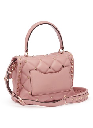 Figure View - Click To Enlarge - VALENTINO GARAVANI - Valentino Garavani 'Candystud' quilted leather satchel bag