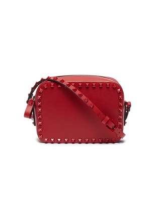 Main View - Click To Enlarge - VALENTINO GARAVANI - Valentino Garavani 'Rockstud' leather crossbody bag