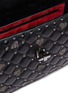 Detail View - Click To Enlarge - VALENTINO GARAVANI - Valentino Garavani 'Rockstud Spike' heart beaded medium quilted leather crossbody bag