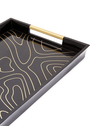 Detail View - Click To Enlarge - L'OBJET - Isles large rectangular tray – Black