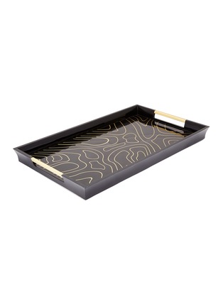 Main View - Click To Enlarge - L'OBJET - Isles large rectangular tray – Black