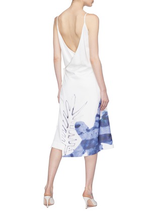 Back View - Click To Enlarge - PATRICIA IGLESIAS - Abstract print wrap dress