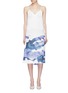 Main View - Click To Enlarge - PATRICIA IGLESIAS - Abstract print wrap dress