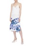 Figure View - Click To Enlarge - PATRICIA IGLESIAS - Abstract print wrap dress