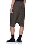 Back View - Click To Enlarge - RICK OWENS DRKSHDW - 'Pod' drop crotch poplin shorts