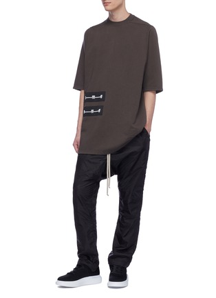 Figure View - Click To Enlarge - RICK OWENS DRKSHDW - Drop crotch padded jogging pants